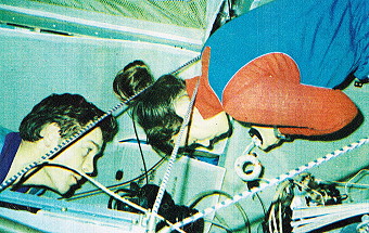 Crew Soyuz T-7 onboard Salyut 7