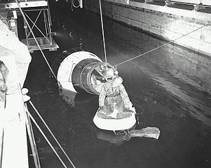 John Glenn in training