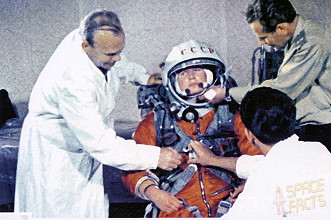 Tereschkowa im Training