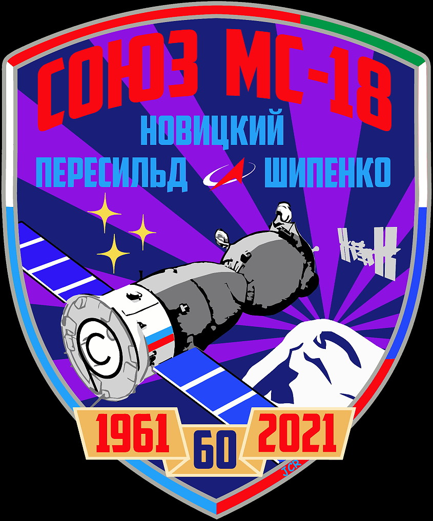 Patch Sojus MS-18 (Landung)